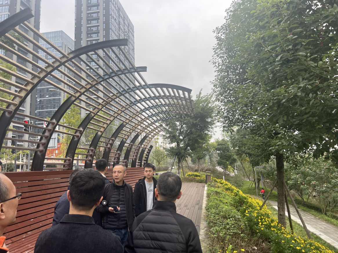 舜和家园规划道路项目发改踏勘现场